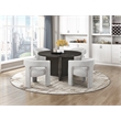 Lexicon Marais Solid Wood Dining Round Table in Ebony