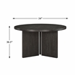 Lexicon Marais Solid Wood Dining Round Table in Ebony