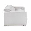 Lexicon Phoebe Microfiber Pwr Dbl Rclng Love Seat w/ Pwr Headrests in Light Gray