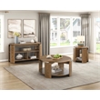 Lexicon Ellis Solid Wood Sofa Table in Brown