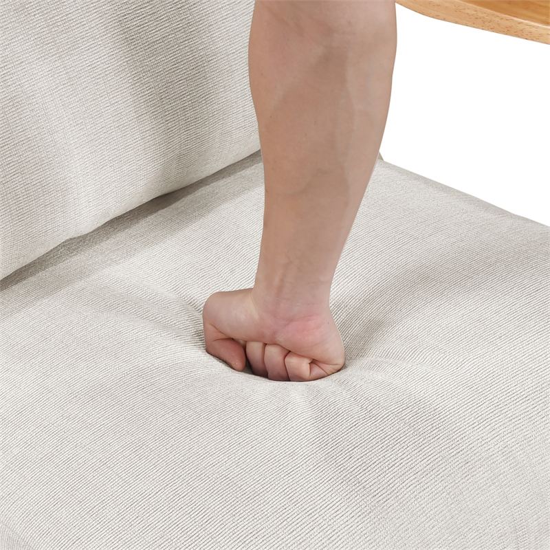 Lexicon Lennox Chenille Accent Chair in Beige and Natural finish