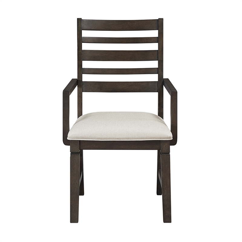 Lexicon Victoria Textured Dining Arm Chair - Set of 2 in Beige