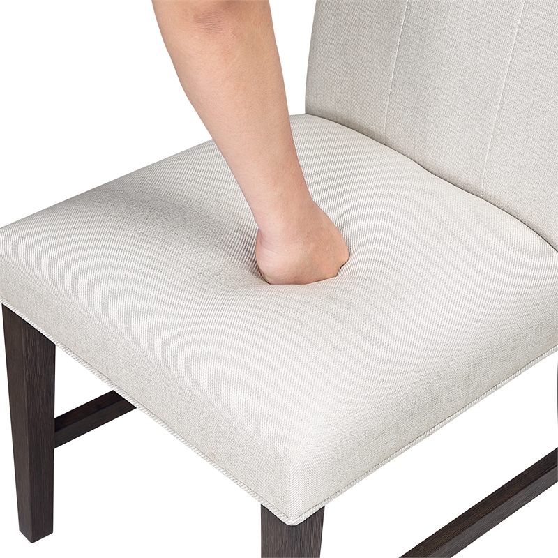 Lexicon Clara Textured Dining Side Chair - Set of 2 in Beige