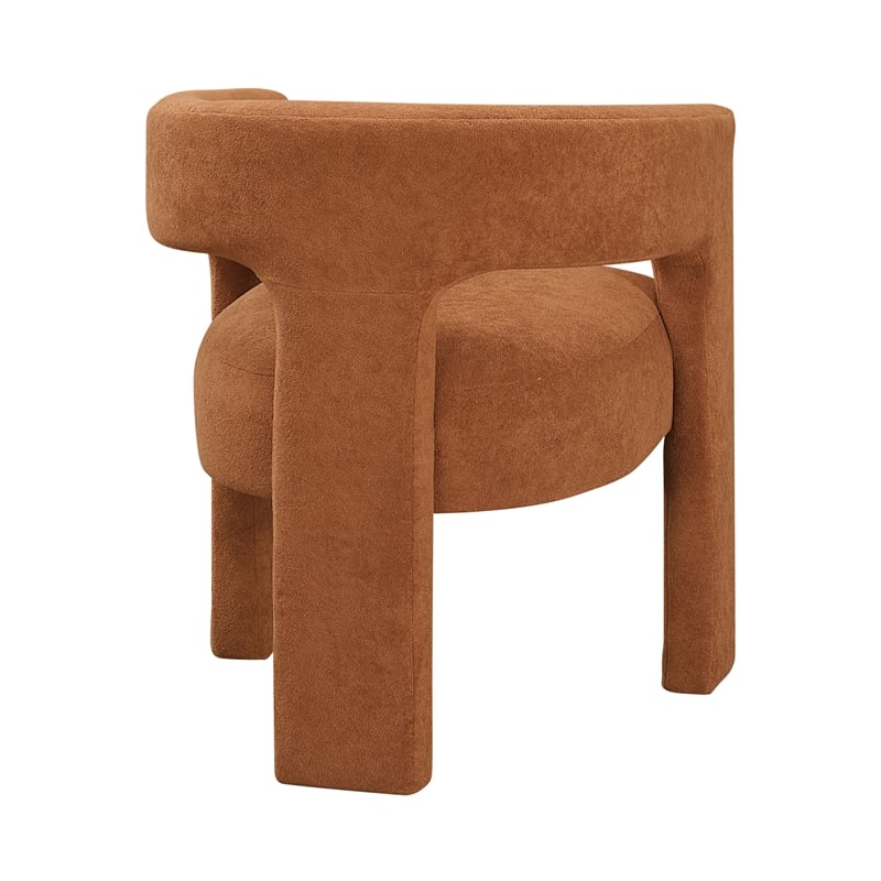 Lexicon Marais Boucle Fabric Dining Chairs - Set of 2 in Orange