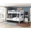 Lexicon Darden Pine Wood Twin/Full Bunk Bed in White