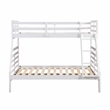 Lexicon Darden Pine Wood Twin/Full Bunk Bed in White
