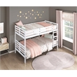 Lexicon Darden Pine Wood Twin/Twin Bunk Bed in White