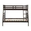 Lexicon Darden Pine Wood Twin/Full Bunk Bed in Dark Brown