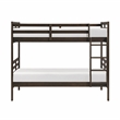 Lexicon Darden Pine Wood Twin/Twin Bunk Bed in Dark Brown Finish