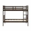 Lexicon Darden Pine Wood Twin/Twin Bunk Bed in Dark Brown Finish