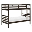 Lexicon Darden Pine Wood Twin/Twin Bunk Bed in Dark Brown Finish