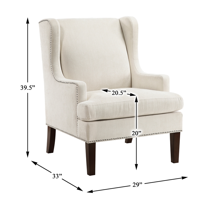 Lexicon Myles Textured Accent Chair in Beige
