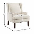 Lexicon Myles Textured Accent Chair in Beige