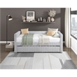 Lexicon Chapman Corduroy Daybed with Trundle in Gray