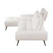 Lexicon Dominic Chenille 2-Piece Sectional with Left Chaise in Beige