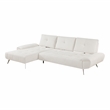 Lexicon Dominic Chenille 2-Piece Sectional with Left Chaise in Beige