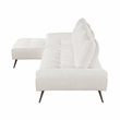 Lexicon Dominic Chenille 2-Piece Sectional with Left Chaise in Beige