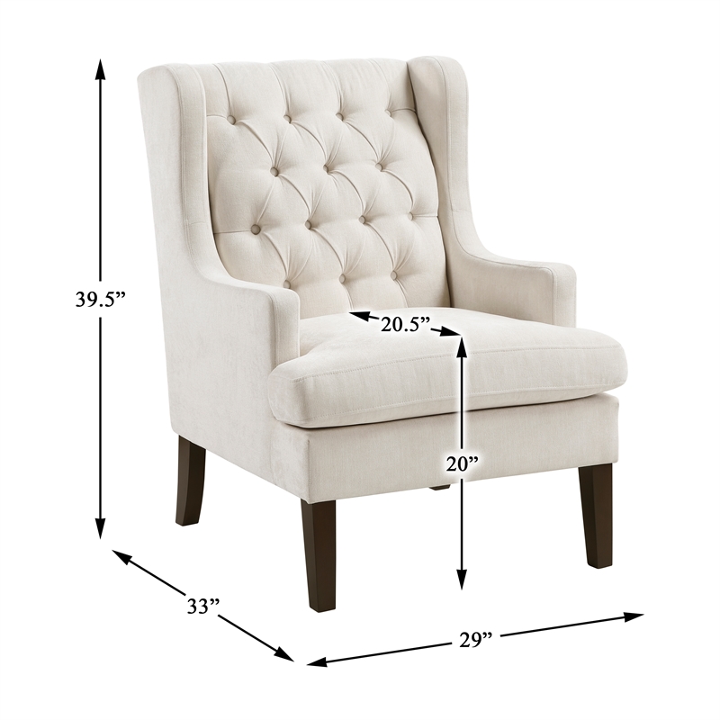 Lexicon Quent Textured Accent Chair in Beige