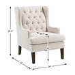 Lexicon Quent Textured Accent Chair in Beige
