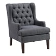 Lexicon Quent Textured Accent Chair in Charcoal