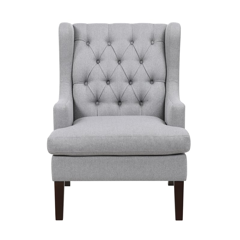Lexicon Quent Textured Accent Chair in Gray