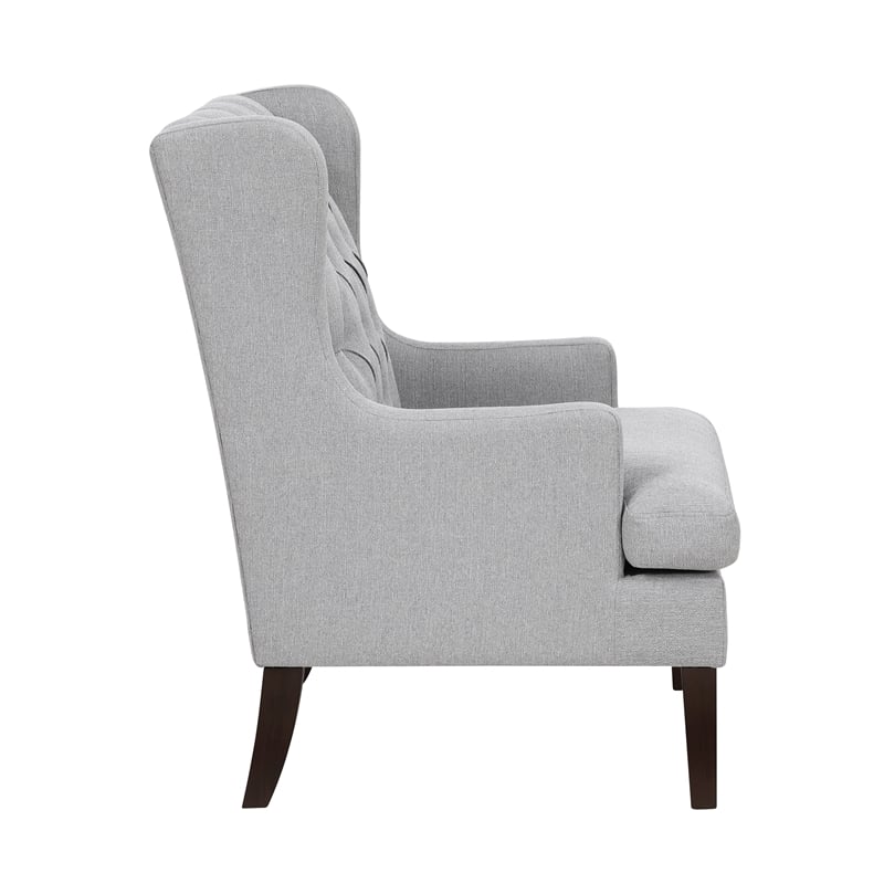 Lexicon Quent Textured Accent Chair in Gray