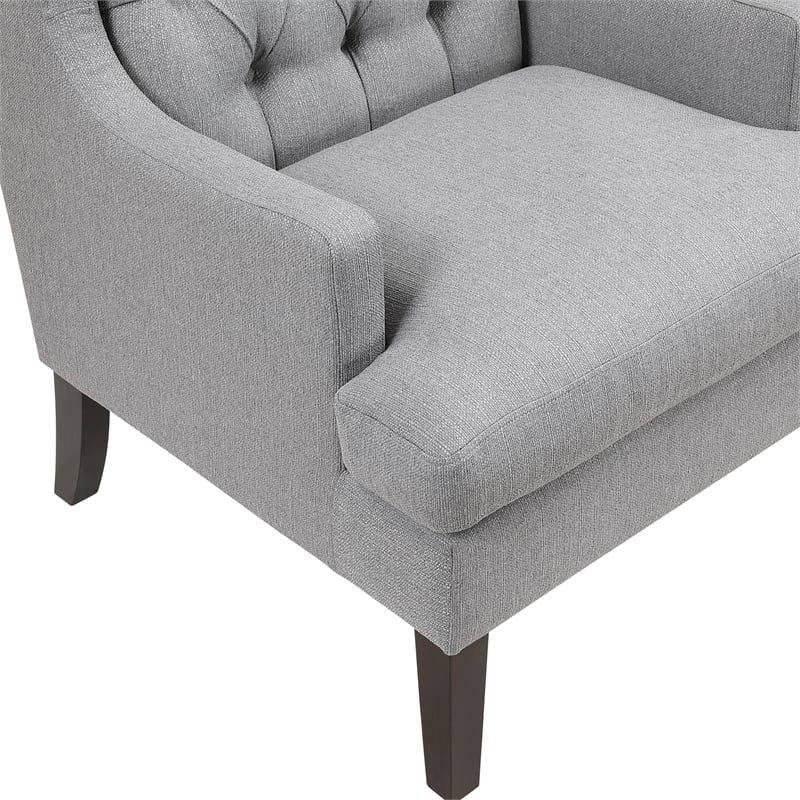 Lexicon Quent Textured Accent Chair in Gray