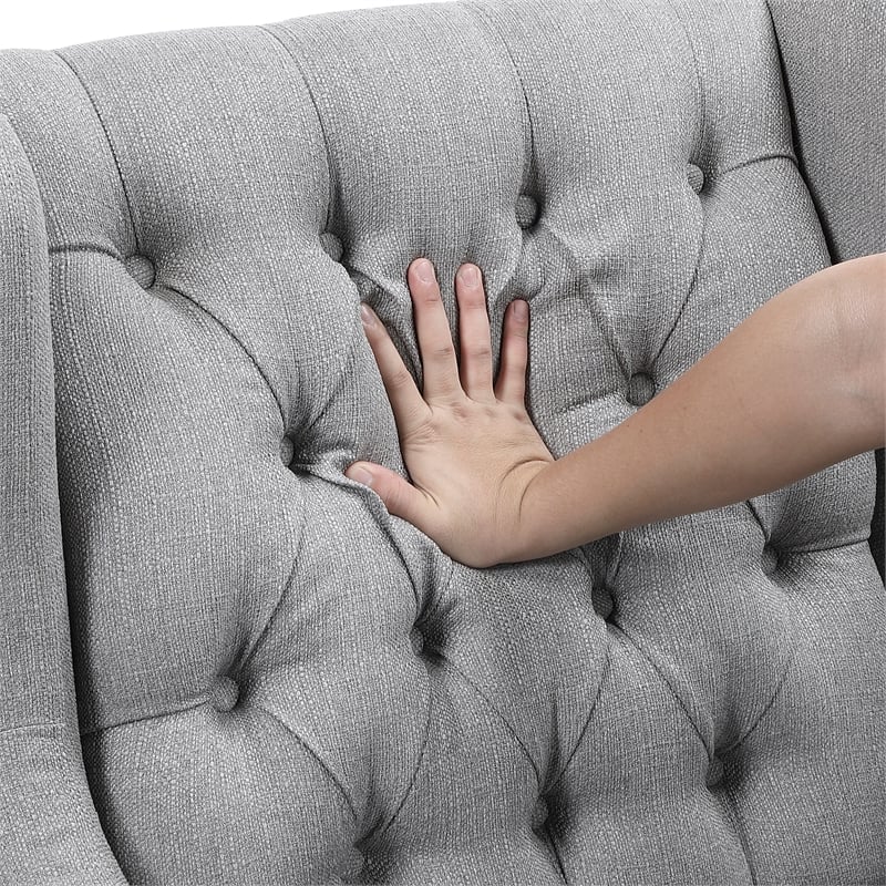 Lexicon Quent Textured Accent Chair in Gray