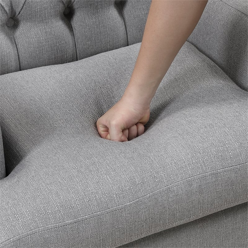 Lexicon Quent Textured Accent Chair in Gray