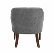 Lexicon Rebecca Textured Fabric Accent Chair in Charcoal