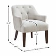 Lexicon Rebecca Textured Fabric Accent Chair in Oyster