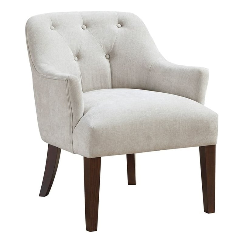 Lexicon Rebecca Textured Fabric Accent Chair in Oyster