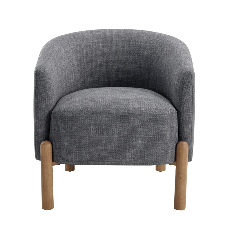 Lexicon Borger Textured Accent Chair in Gray