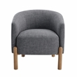 Lexicon Borger Textured Accent Chair in Gray