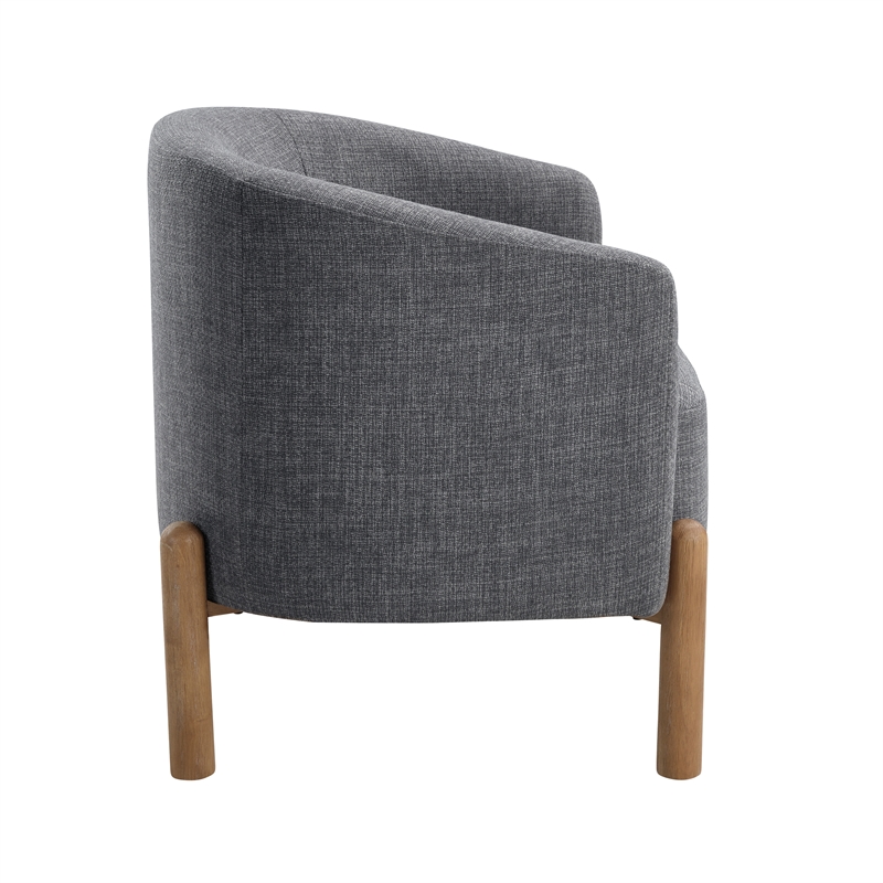 Lexicon Borger Textured Accent Chair in Gray