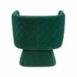 Lexicon Candace Velvet Swivel Chair in Green