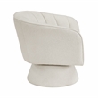 Lexicon Eve Boucle Swivel Chair in Beige