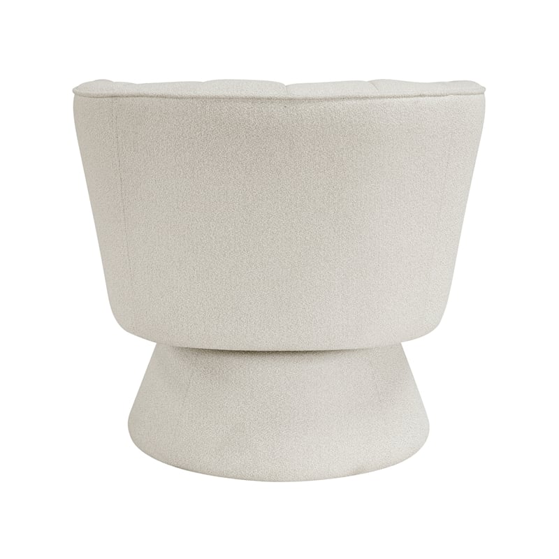 Lexicon Eve Boucle Swivel Chair in Beige