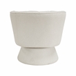 Lexicon Eve Boucle Swivel Chair in Beige