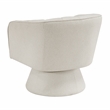 Lexicon Eve Boucle Swivel Chair in Beige