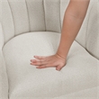 Lexicon Eve Boucle Swivel Chair in Beige