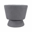 Lexicon Eve Boucle Fabric Swivel Chair in Dark Gray