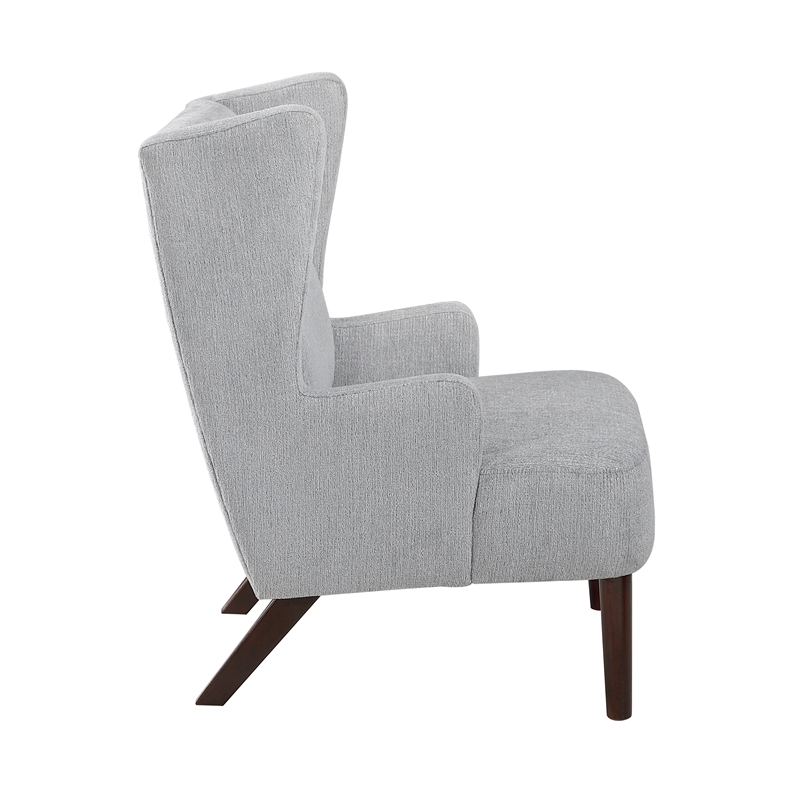 Lexicon Alden Chenille Accent Chair in Gray