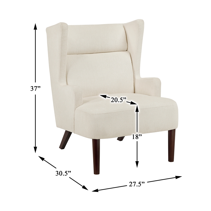 Lexicon Alden Chenille Accent Chair in Beige