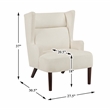 Lexicon Alden Chenille Accent Chair in Beige