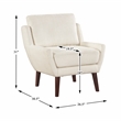 Lexicon Ellie Chenille Accent Chair in Beige