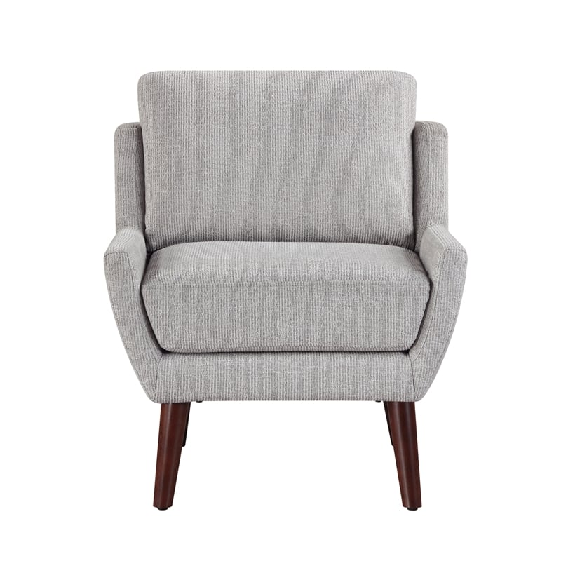 Lexicon Ellie Chenille Accent Chair in Gray