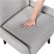 Lexicon Ellie Chenille Accent Chair in Gray