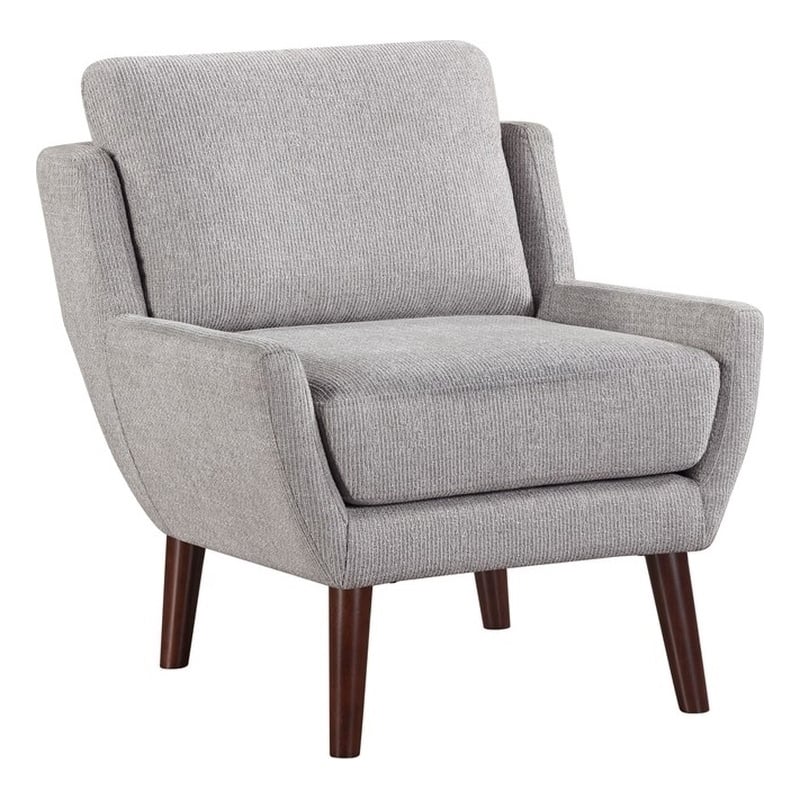 Lexicon Ellie Chenille Accent Chair in Gray