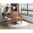 Lexicon Ellie Chenille Accent Chair in Orange